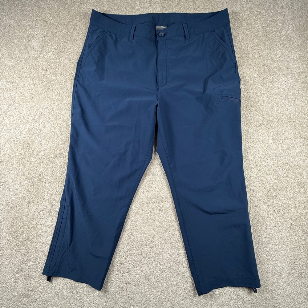 Eddie Bauer Womens Navy Blue Stretch Ripstop Crop Hiking Pants 1767954 14